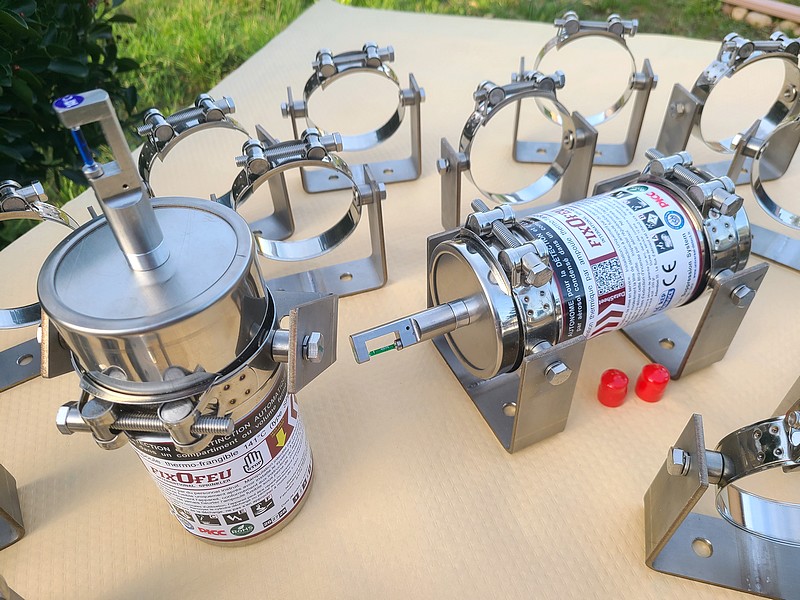 Supports FIXOFEU Simple et Double Collier � Tourillon