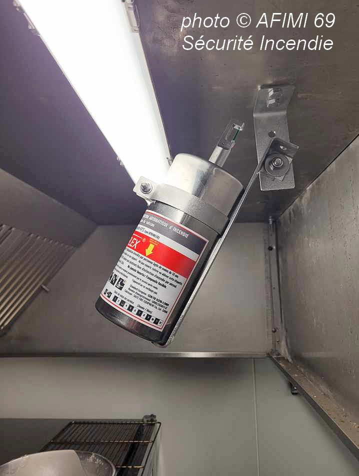 AFIMI SECURITE INCENDIE 69 FRITOFLEX G�n�rateur d'A�rosol Extincteur Automatique et Autonome sous hotte en Grande Cuisine Article GC8