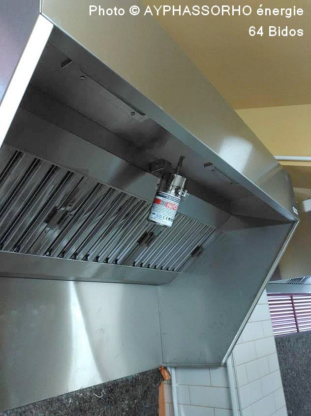 FRITOFLEX AYPHASSORHO G�n�rateur d'A�rosol Extincteur Automatique et Autonome sous hotte en Grande Cuisine Article GC8