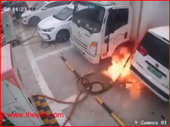 FEU de voiture lectrique pendant la recharge