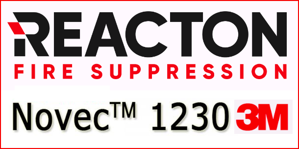 Logo REACTON Standalone Fire Suppression System with NOVEC 1230