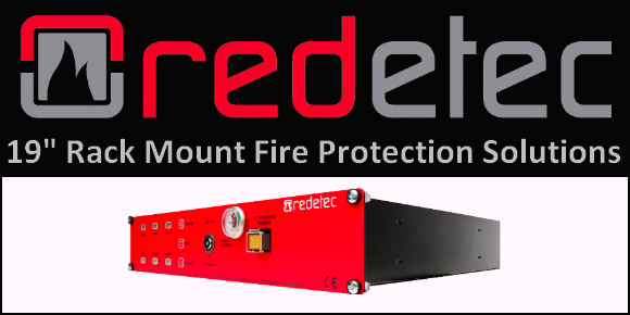 Logo REDETEC Systme mont en rack de 19" pour la Dtection et l'Extinction automatique d'incendie